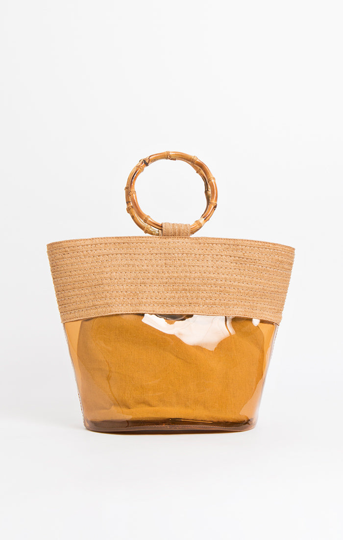 Pia Rossini Caprice Tote Bag in Natural - Leap & Loop