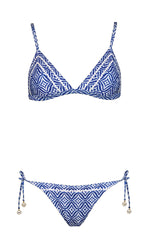 Watercult Indigo Escape Triangle Bikini in Indigo - Leap & Loop