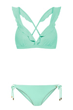 Beachlife Beach Glass Textured Bikini in Aqua - Leap & Loop